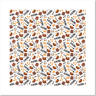 Sweet Cute Baking Art Pattern I Posters and Art